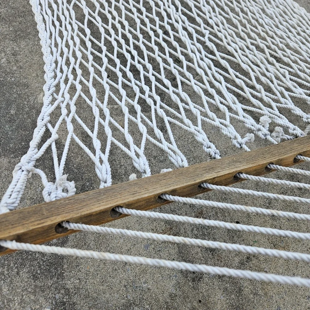 Genuine‎ Hatteras Large 6 Ft Dura Cord Rope Hammock Beige